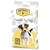 Paw Prints Doggy Poop Bags 100pc